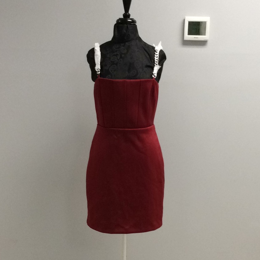 Guess Beet Juice Red Skylar Mini Dress